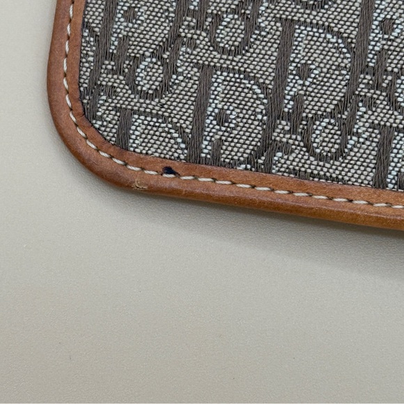 Vintage Galliano-Era Christian Dior Tan Oblique Trotter Key Cardholder Pouch - Picture 8 of 15